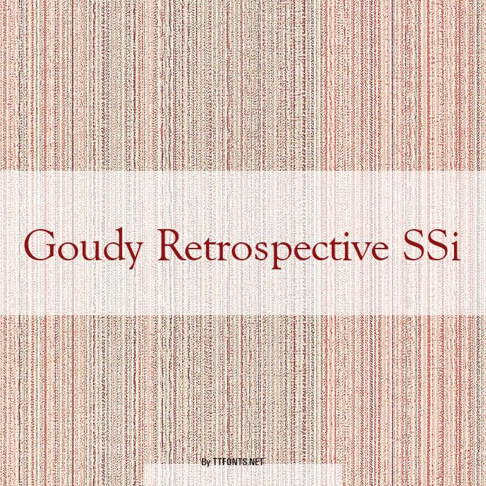Goudy Retrospective SSi example